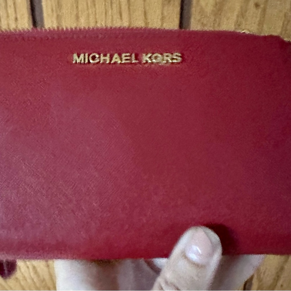 Michael Kors SCARLET RED Jet Set Travel Double Zip Wristlet/Wallet~NEW w/o Tags - Picture 14 of 14